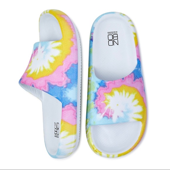 New women pillow slide sandals tie dye size7w 9 W & 10 W - Picture 3 of 9